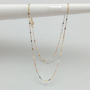 CADENA ORO, ORO COMBINADO 10 K 0.7 GRMS (SEMINUEVO)