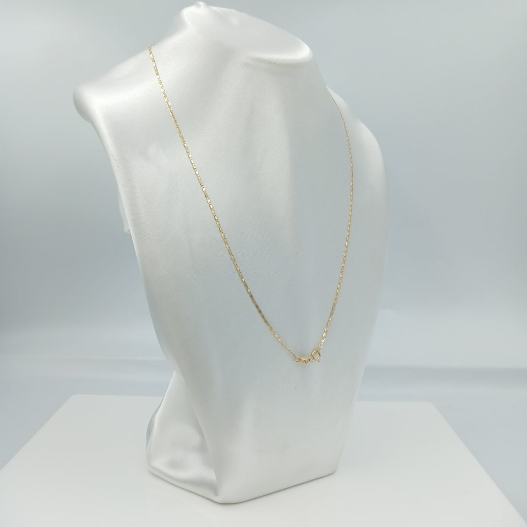 CADENA TEJIDO MARINERO 1.91GR 55 CM 14K (NUEVO)