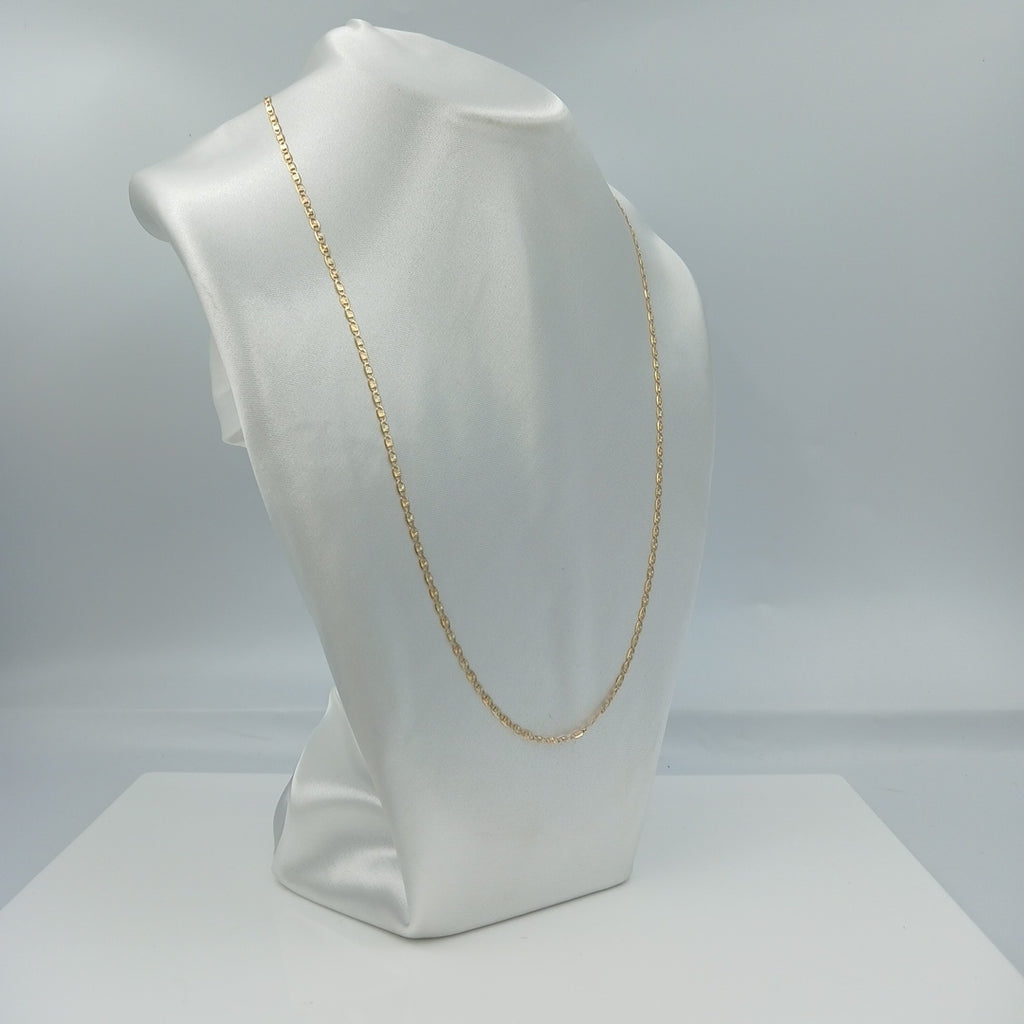 CADENA TEJIDO MARINERO 3.91GR 60 CM 14K (NUEVO)