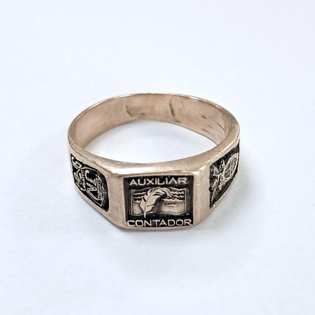 ANILLO DE GRADUACIÓN ORO 8 K 8.2 GRMS (SEMINUEVO)