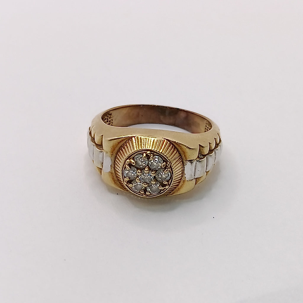 K1 6,80 GRMS 10 K ESPECIFICACIONES COMPLEMENTARIAS ANILLO COMBINACION CON ORO BL (SEMINUEVO)