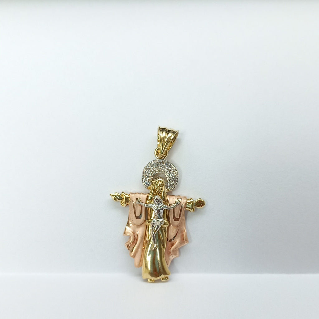 CRISTO, DIJE ORO 14 K 5 GRMS (SEMINUEVO)