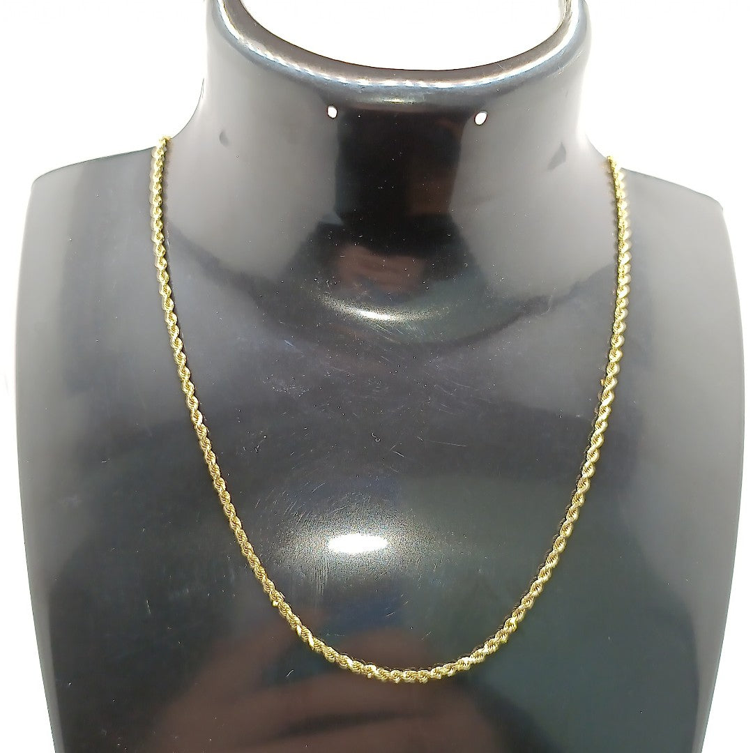 K1 3,00 GRMS 14 K ESPECIFICACIONES COMPLEMENTARIAS CADENA TORZAL DELGADA Y CORTA (SEMINUEVO)