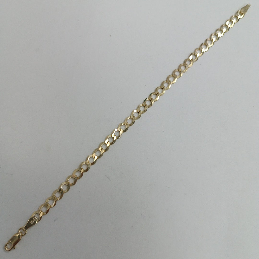 PULSERA TEJIDO BARBADA 4.6G 18 CM 14K (NUEVO)