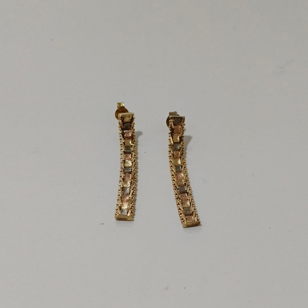 ARETES PAR ORO 14 K 3.8 GRMS (SEMINUEVO)