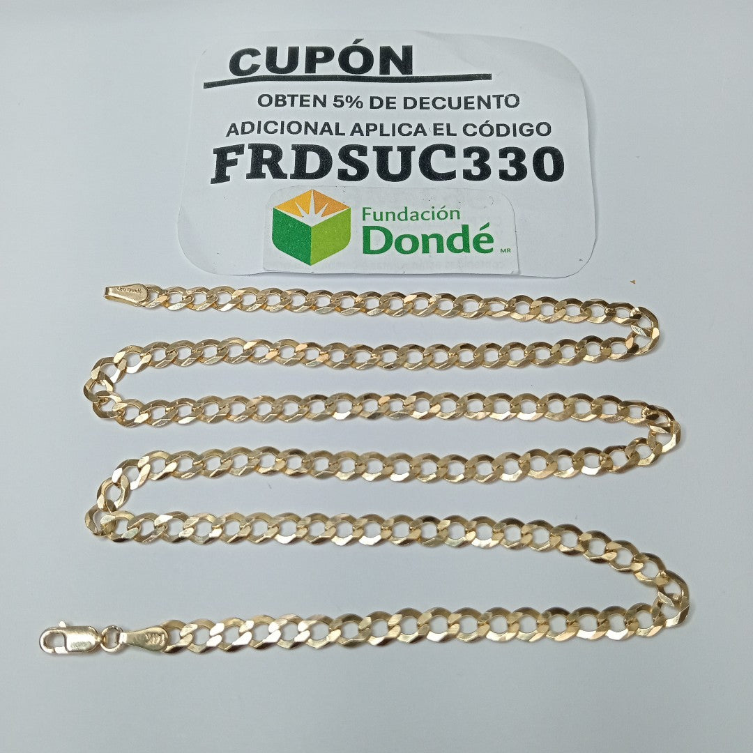 CADENA TEJIDO BARBADA 14.3G 60 CM (NUEVO)