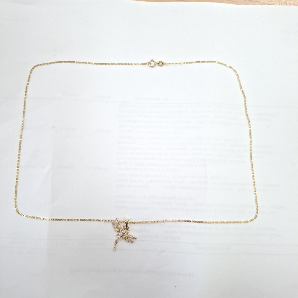 CADENA, DIJE ORO 14 K 2.2 GRMS (SEMINUEVO)