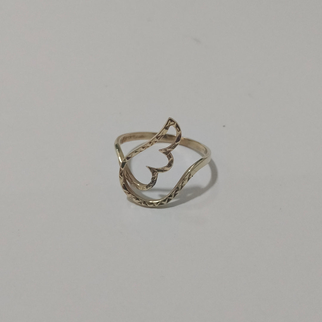 K1 2,00 GRMS 10 K ESPECIFICACIONES COMPLEMENTARIAS ANILLITO MOTIVO ALA (SEMINUEVO)