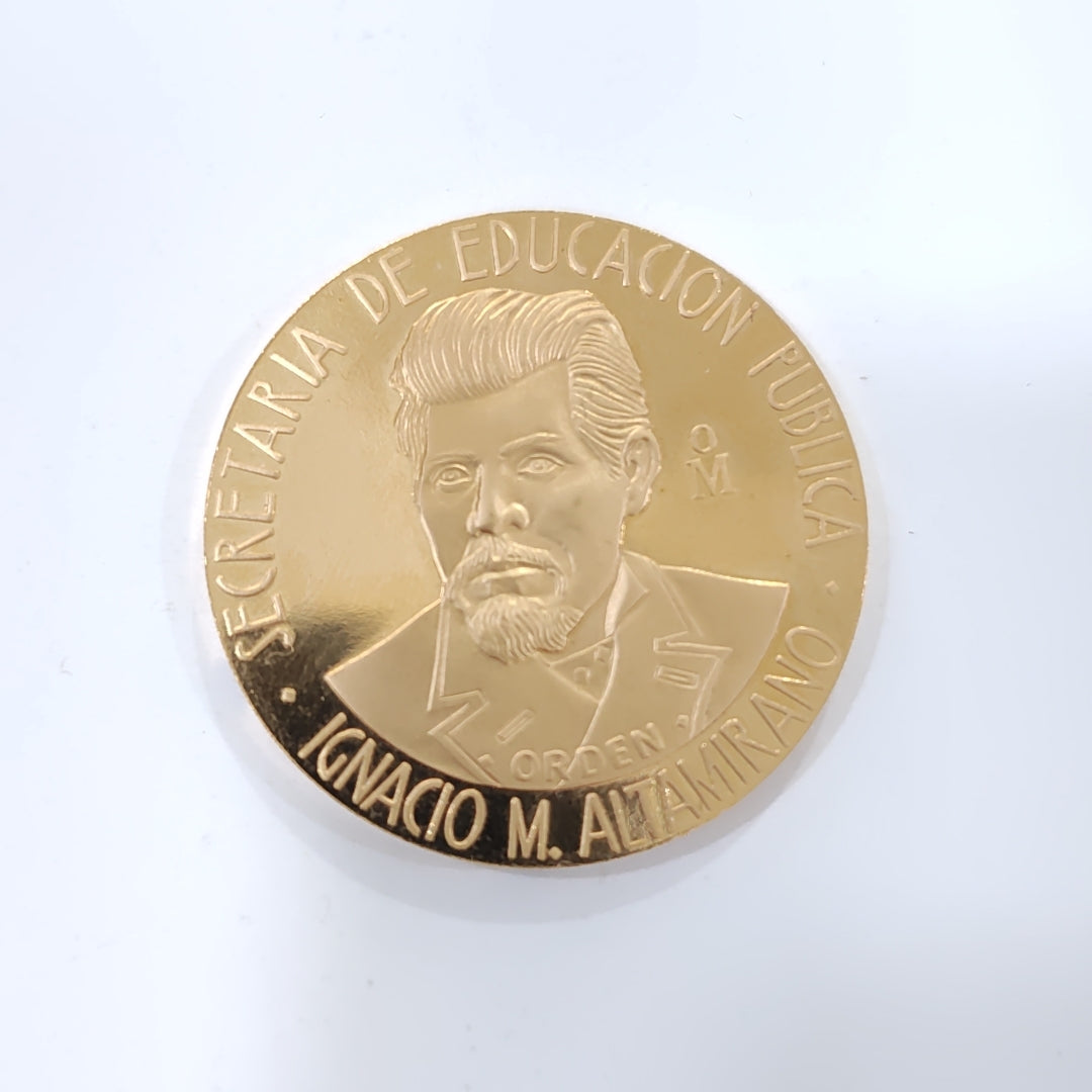 MEDALLA CONMEMORATIVA ORO 21 K 42,00 GRMS (SEMINUEVO)