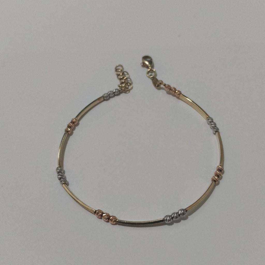 K1 3,50 GRMS 10 K ESPECIFICACIONES COMPLEMENTARIAS PULSERA RIGIDA CON ESFERAS (SEMINUEVO)
