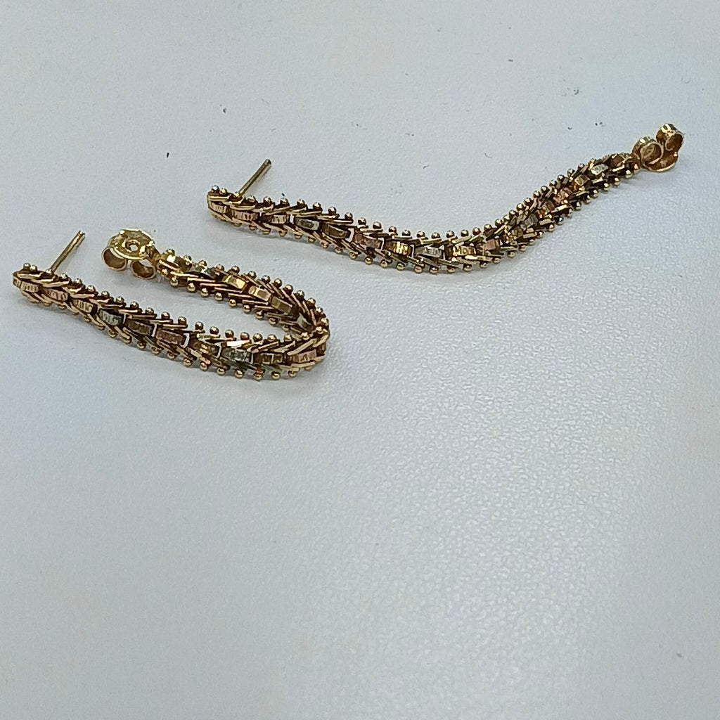 K1 4,10 GRMS 14 K ESPECIFICACIONES COMPLEMENTARIAS ARETES PAR (SEMINUEVO)