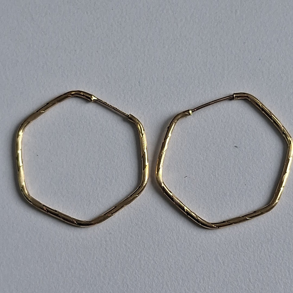 ARRACADAS PAR ORO 14 K 1,20 GRMS (SEMINUEVO)