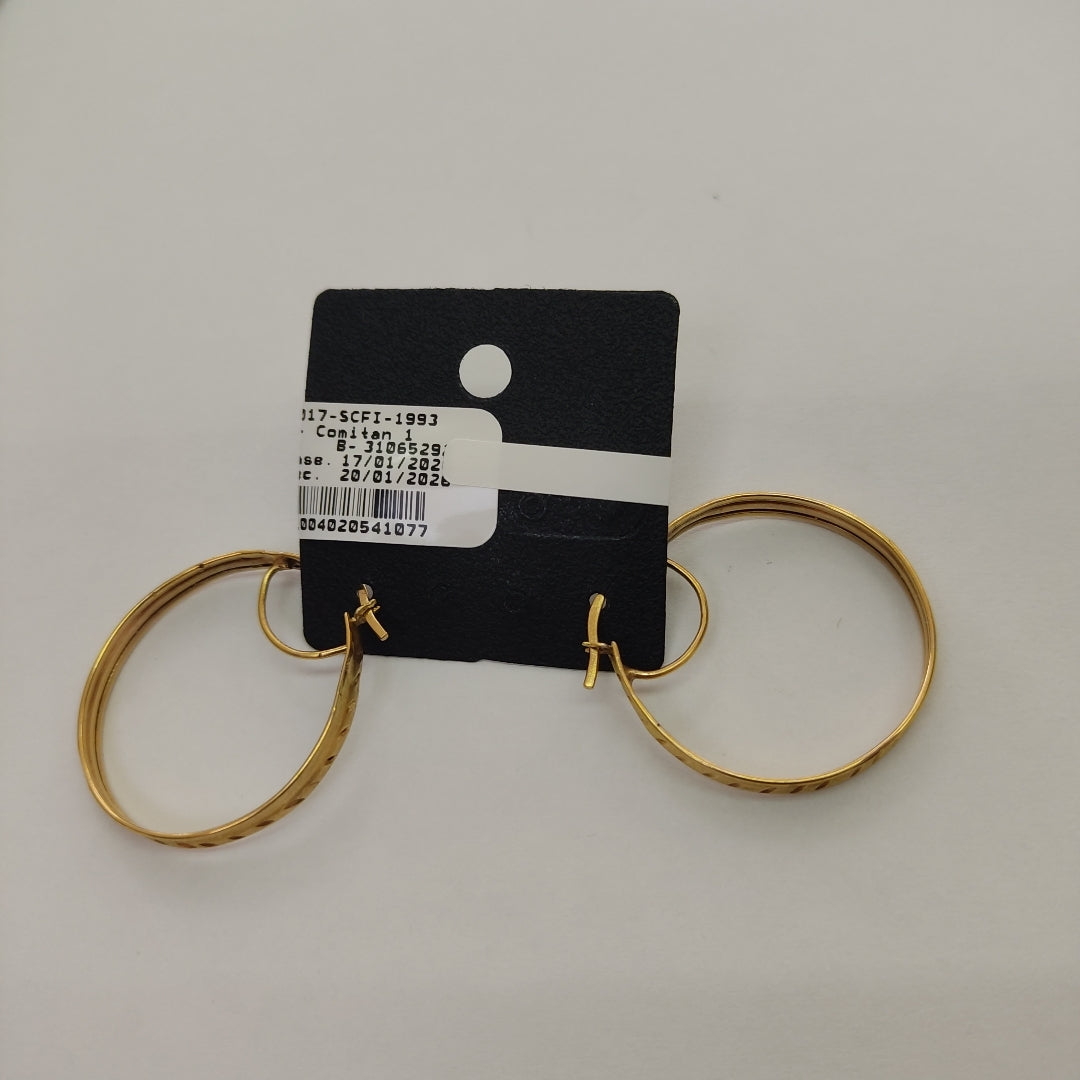 ARRACADAS PAR ORO 10 K 3.3 GRMS (SEMINUEVO)