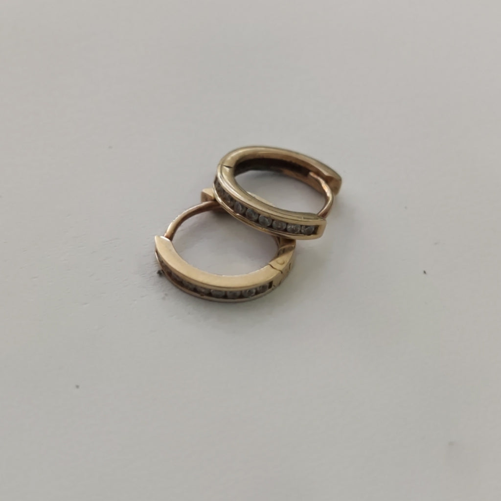 ARRACADAS PAR ORO 14 K 1,30 GRMS (SEMINUEVO)