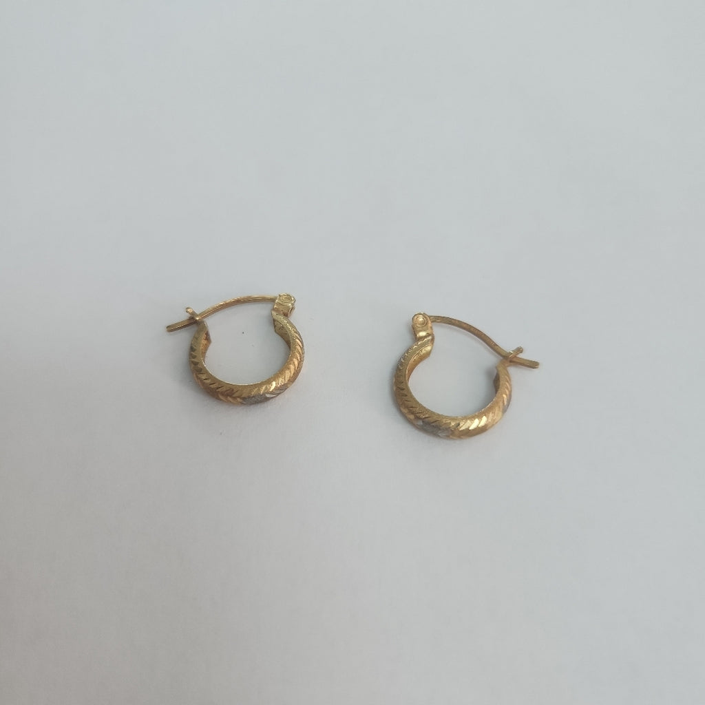 ARRACADAS PAR ORO 14 K 1.1 GRMS (SEMINUEVO)