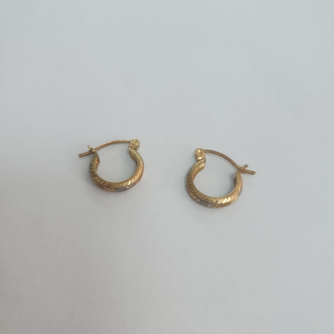 ARRACADAS PAR ORO 14 K 1.1 GRMS (SEMINUEVO)