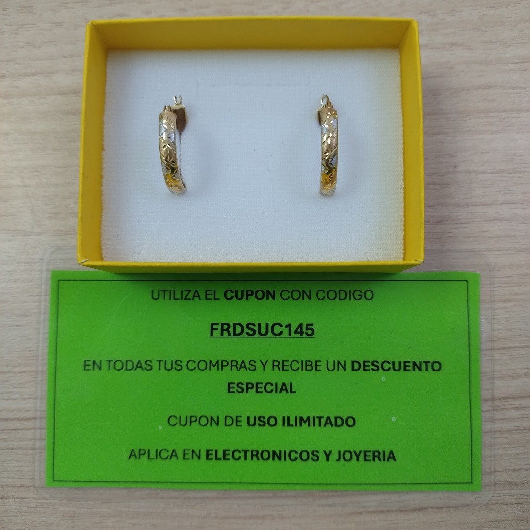 ARRACADAS PAR ORO 10 K 2.2 GRMS (SEMINUEVO)