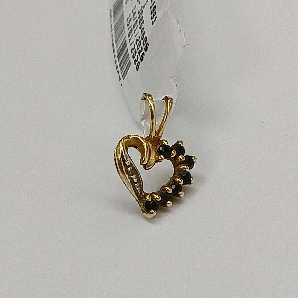 K1 0,90 GRMS 14 K ESPECIFICACIONES COMPLEMENTARIAS DIJE CORAZON PIEDRAS DE COLOR (SEMINUEVO)