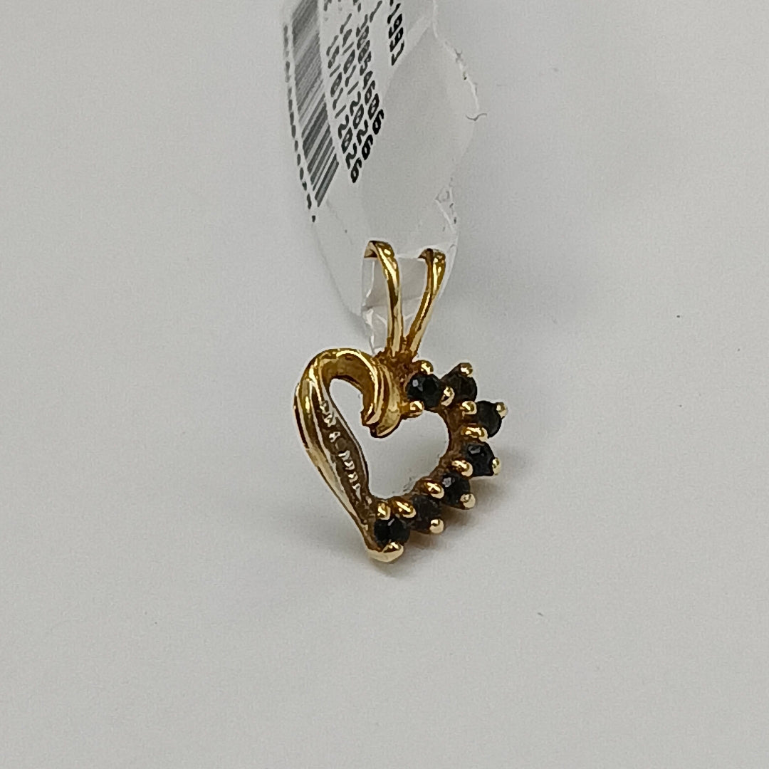 K1 0,90 GRMS 14 K ESPECIFICACIONES COMPLEMENTARIAS DIJE CORAZON PIEDRAS DE COLOR (SEMINUEVO)