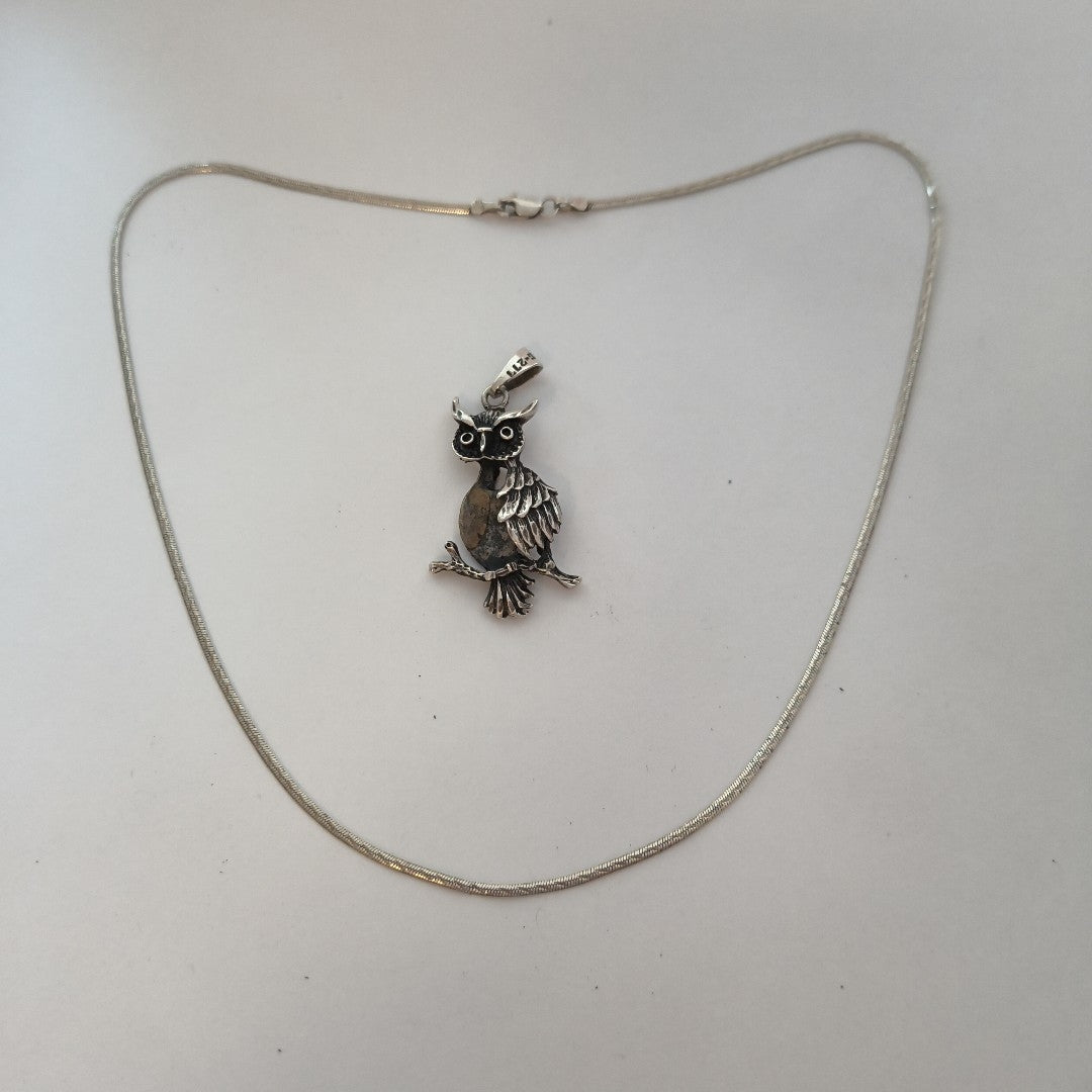 CADENA, DIJE PLATA 11 GRMS (SEMINUEVO)