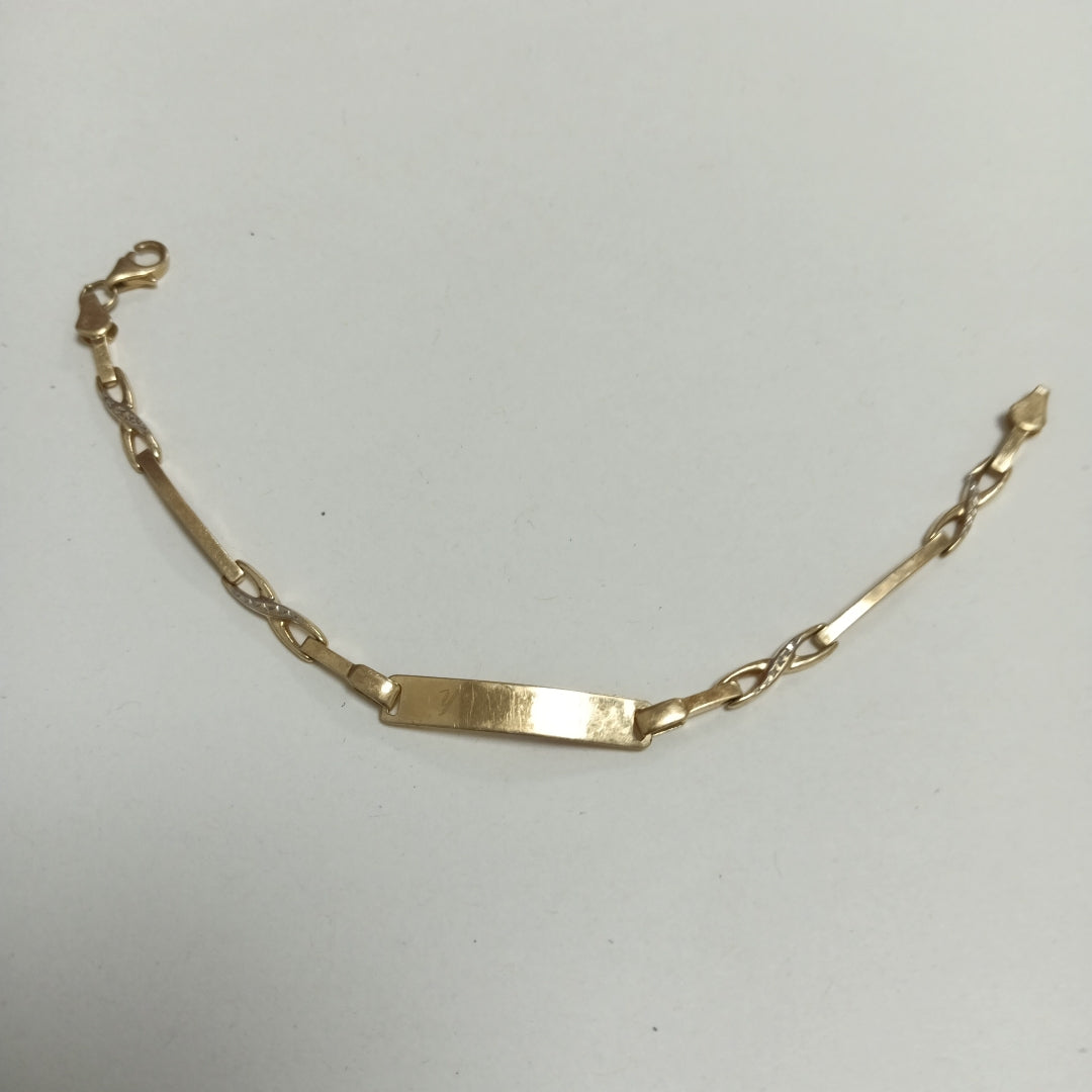 ESCLAVA ORO 14 K 3.4 GRMS (SEMINUEVO)