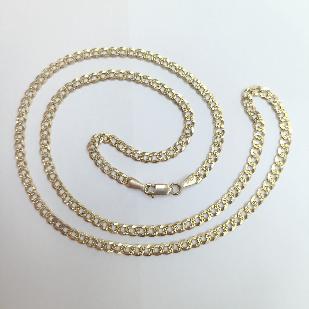 K1 10,80 GRMS 14 K ESPECIFICACIONES COMPLEMENTARIAS CADENA TEJIDO ESLABONES 14 (SEMINUEVO)