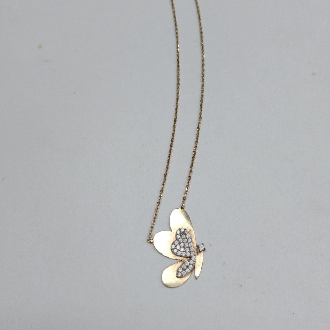 K1 2,90 GRMS 14 K ESPECIFICACIONES COMPLEMENTARIAS GARGANTILLA MTVO MARIPOSA (SEMINUEVO)