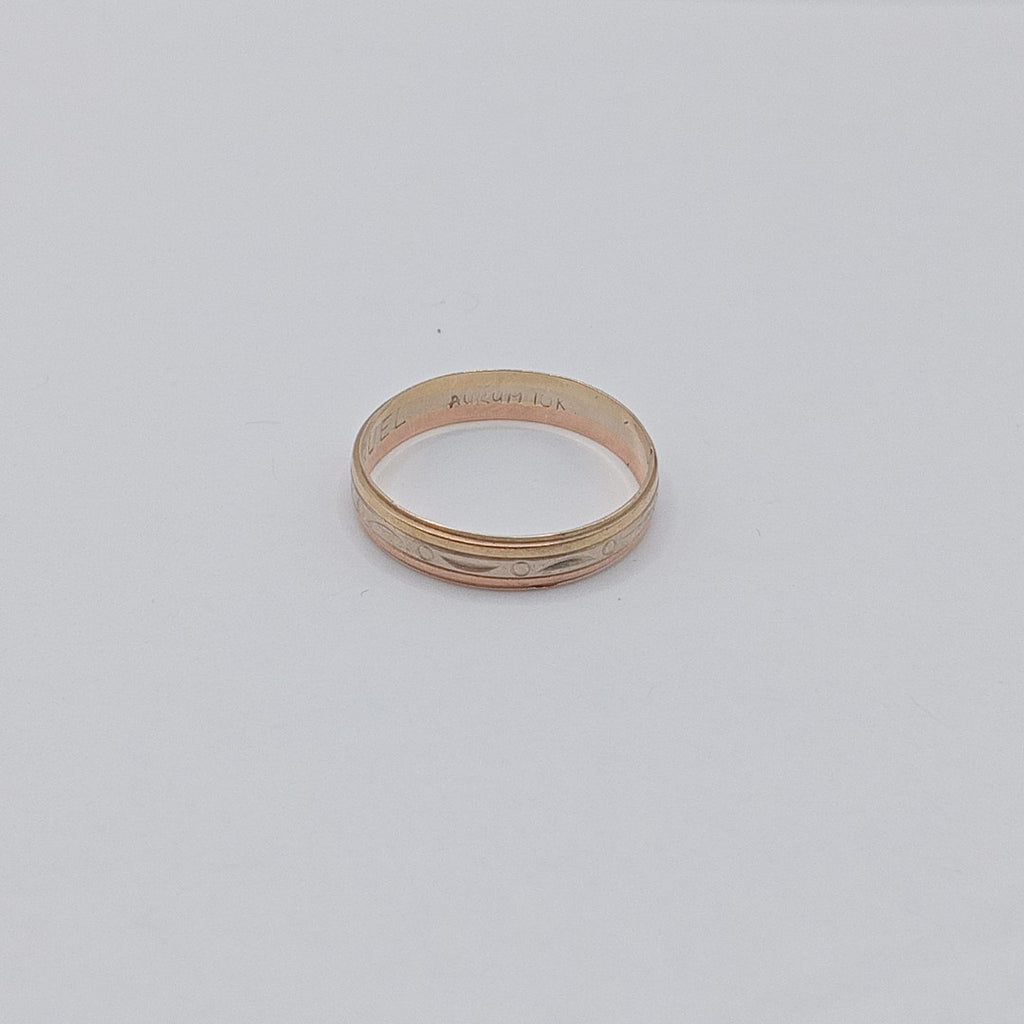 ARGOLLA ORO COMBINADO 10 K 1.4 GRMS (SEMINUEVO)
