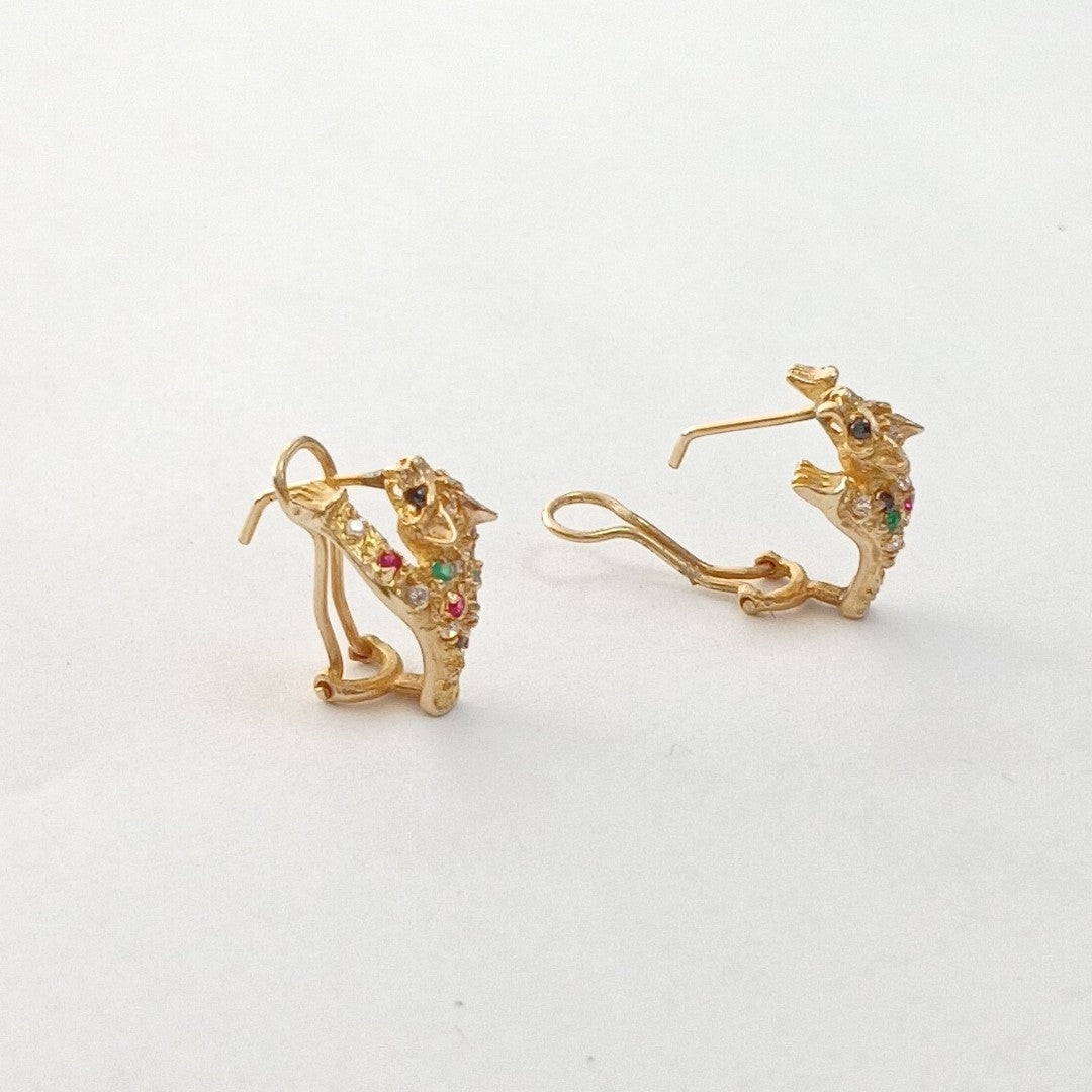 ARETES PAR ORO 14 K 3.6 GRMS (SEMINUEVO)