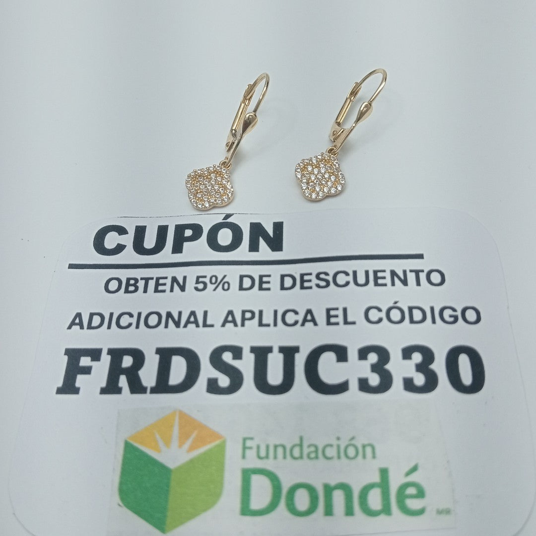 BROQUELES ORO 14K 2.3 (NUEVO)