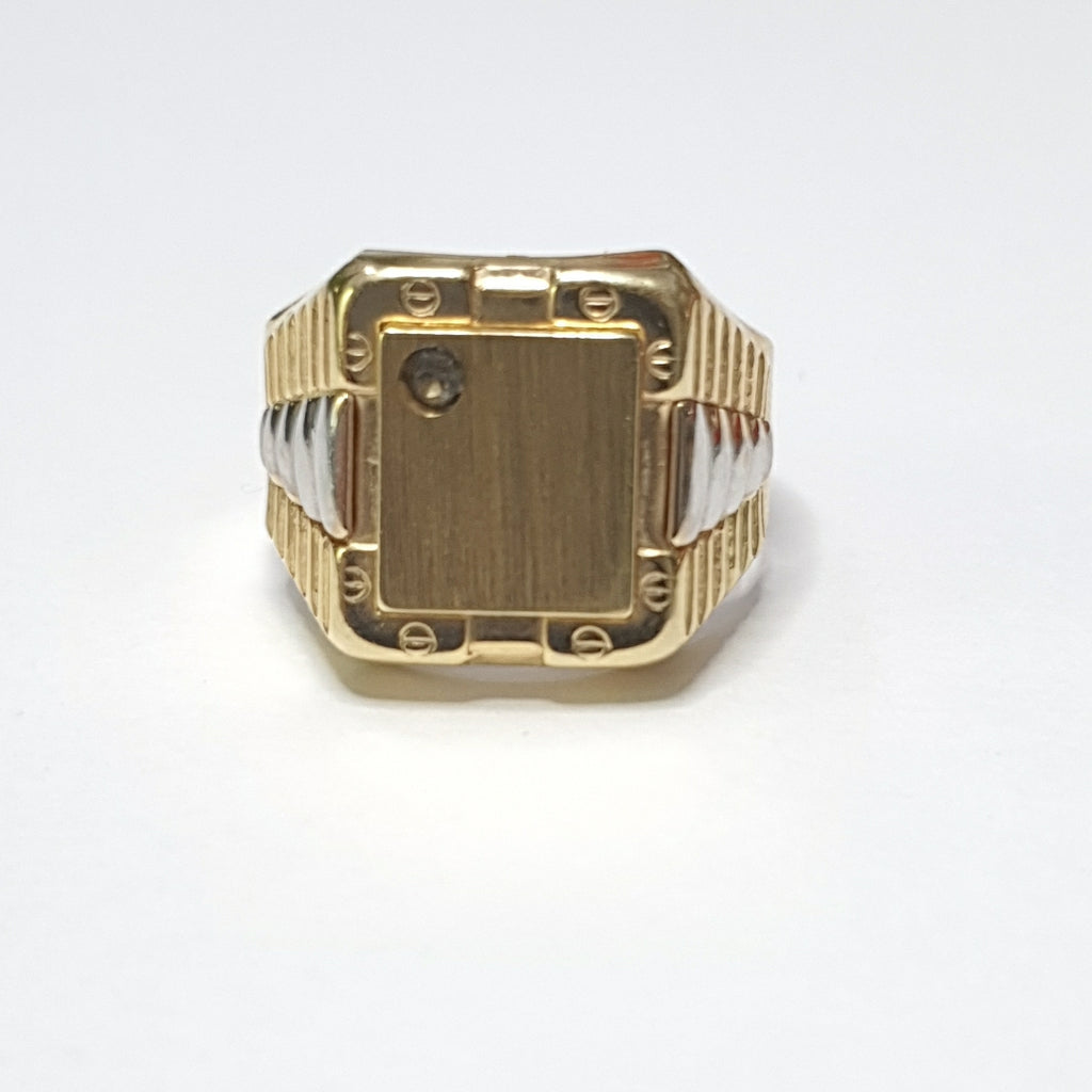 ANILLO ORO, RODIADO 14 K 6.9 GRMS (SEMINUEVO)