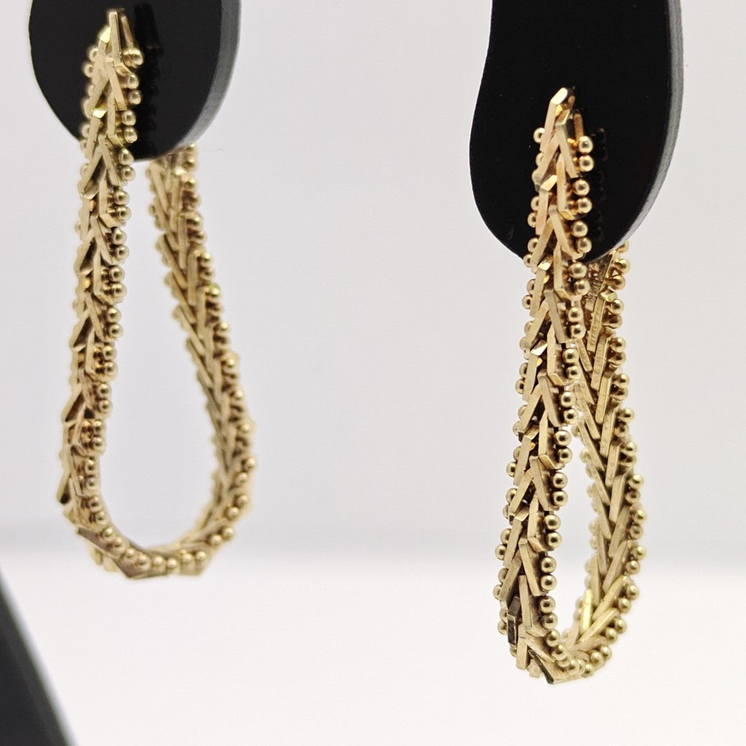 BROQUELES PAR ORO 14 K 3,70 GRMS (SEMINUEVO)