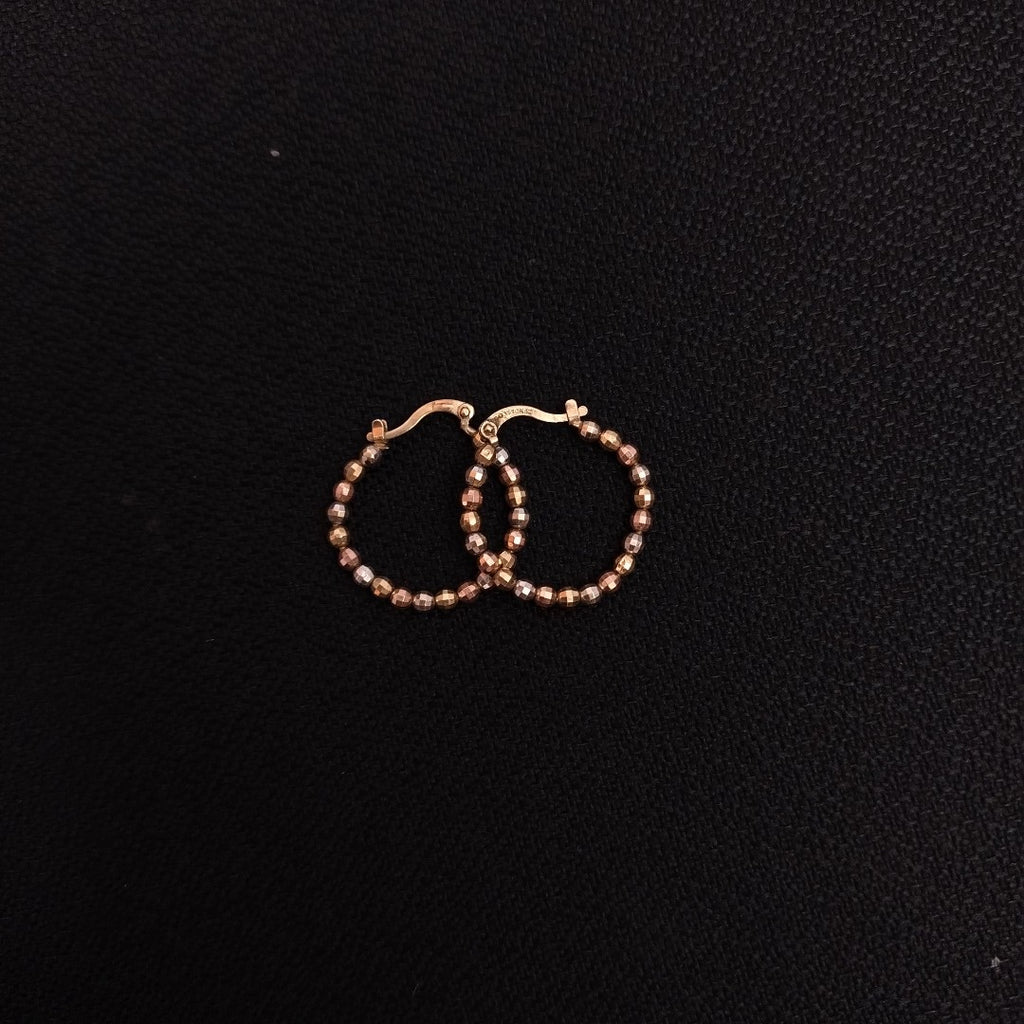 ARRACADAS PAR ORO, ORO COMBINADO 10 K 2.9 GRMS (SEMINUEVO)