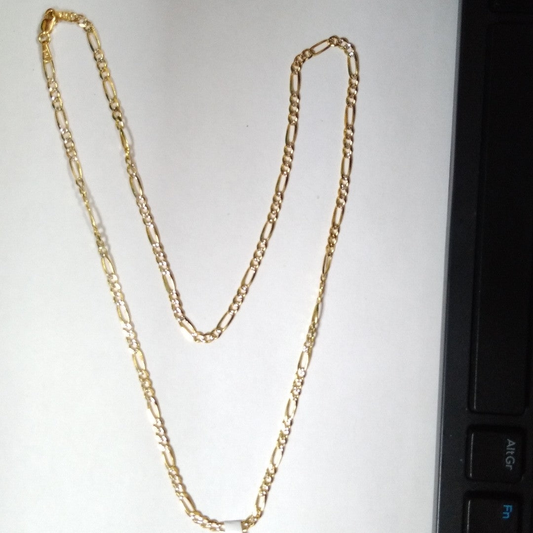 CADENA TEJIDO 3X1 8.4G 55 CM 14K (NUEVO)