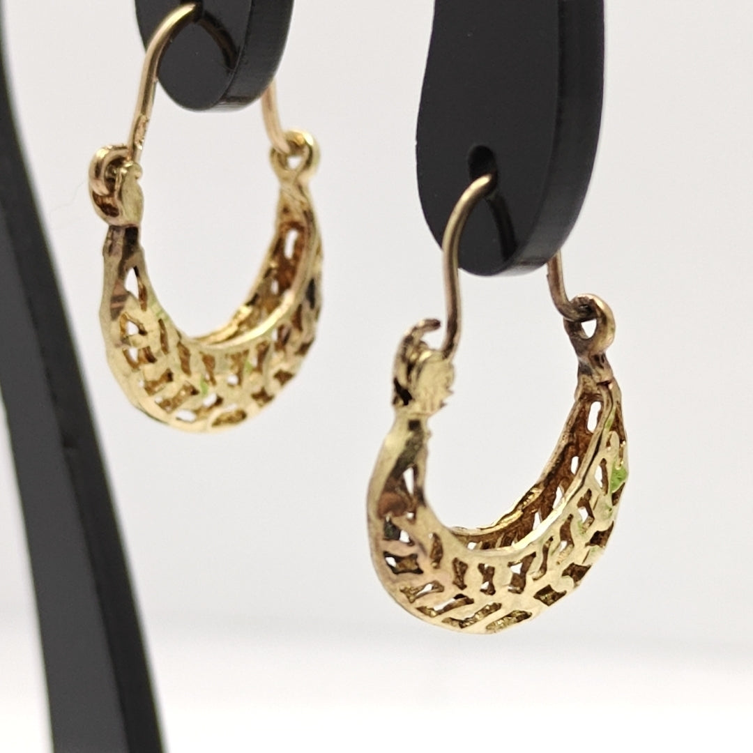 ARRACADAS PAR ORO 10 K 1.6 GRMS (SEMINUEVO)