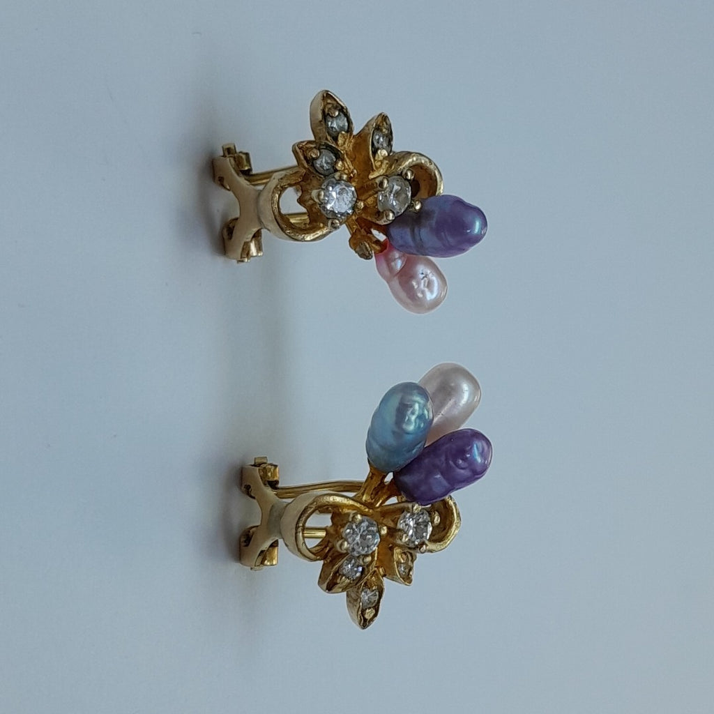 ARETES PAR ORO 10 K 3.5 GRMS (SEMINUEVO)