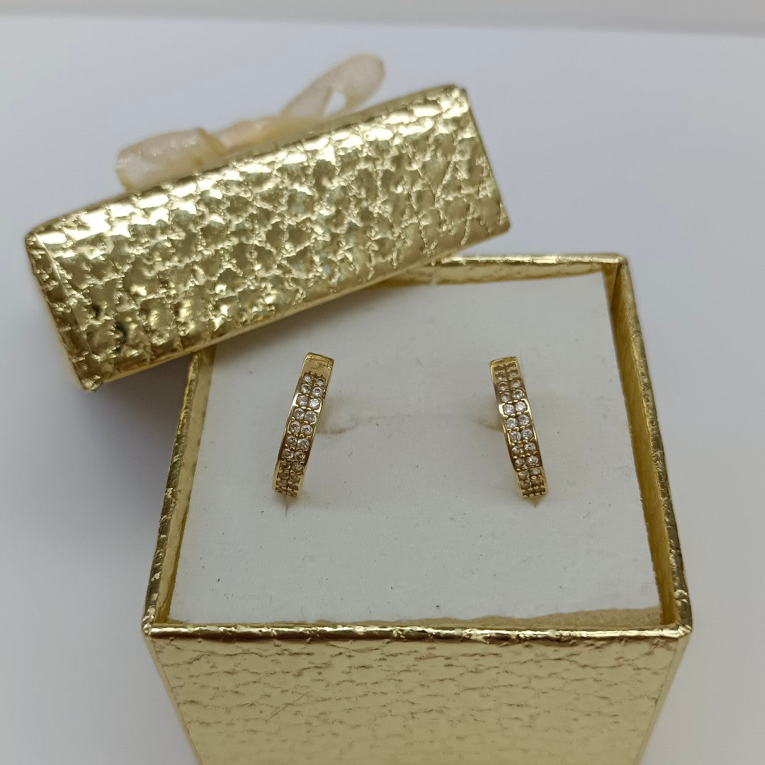 ARRACADAS PAR ORO 14 K 2,00 GRMS (SEMINUEVO)