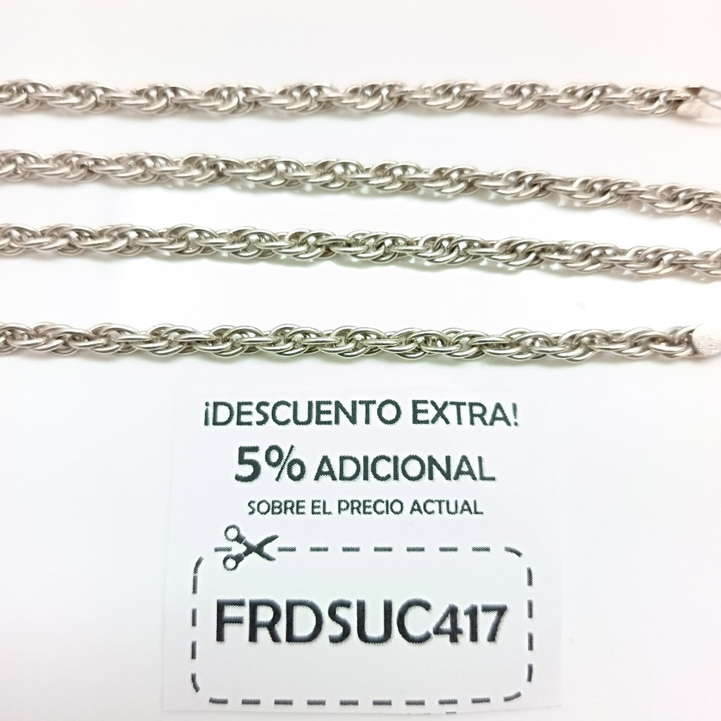 CADENA PLATA 24.6 GRMS (SEMINUEVO)