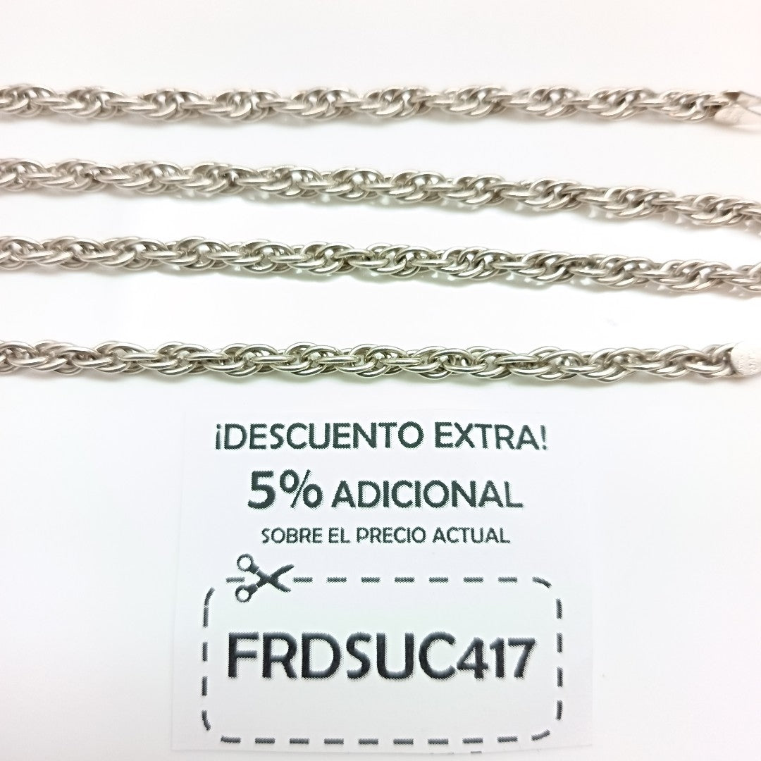 CADENA PLATA 24.6 GRMS (SEMINUEVO)
