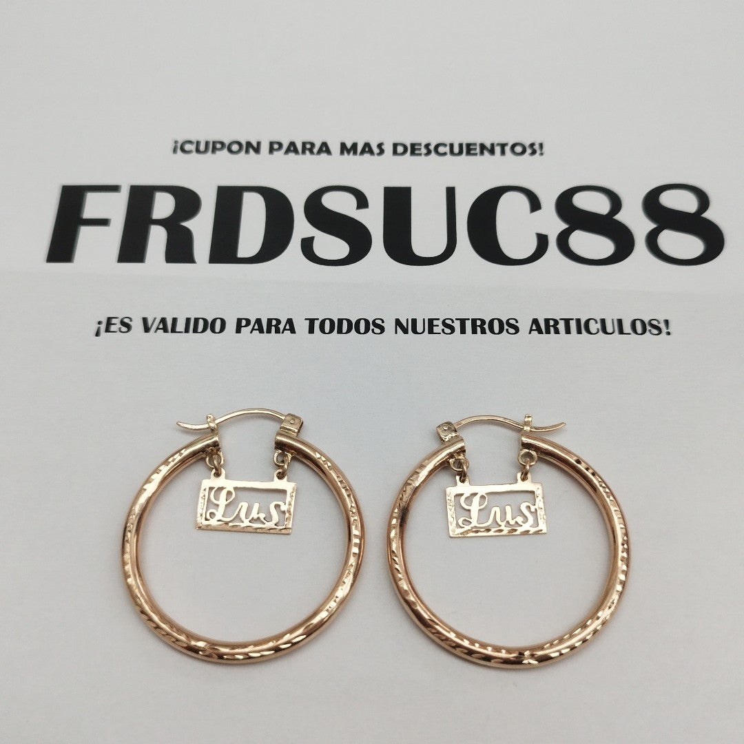 ARRACADAS PAR ORO 10 K 9.8 GRMS (SEMINUEVO)