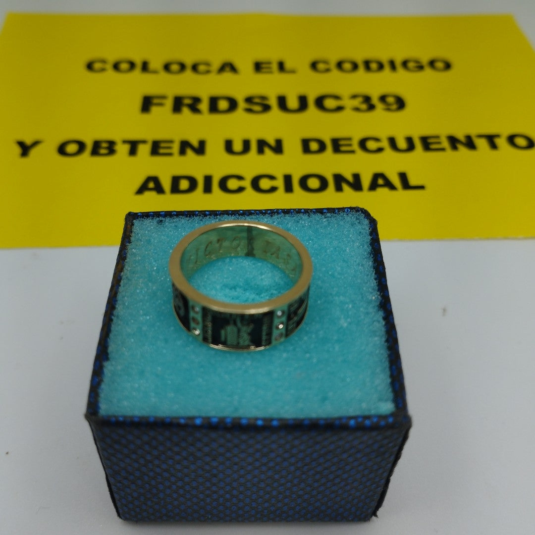 ANILLO DE GRADUACIÓN ORO 14 K 6.2 GRMS (SEMINUEVO)