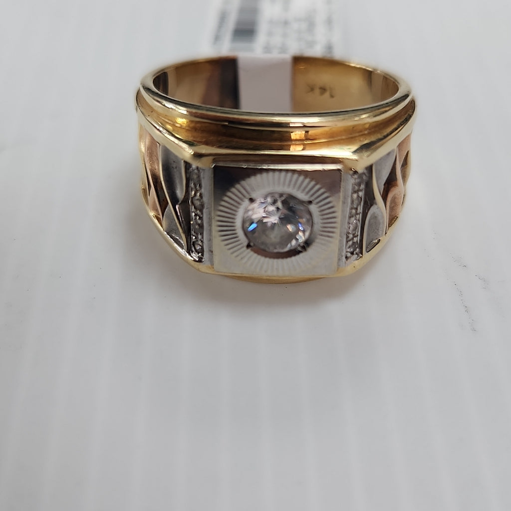 K1 11,50 GRMS 14 K ESPECIFICACIONES COMPLEMENTARIAS ANILLO CABALLERO DETALLE DE (SEMINUEVO)