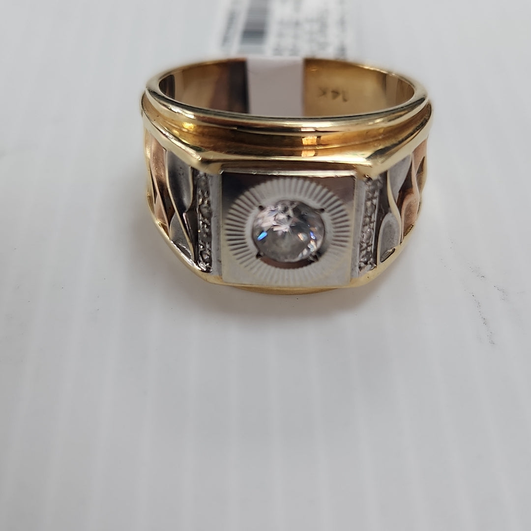 K1 11,50 GRMS 14 K ESPECIFICACIONES COMPLEMENTARIAS ANILLO CABALLERO DETALLE DE (SEMINUEVO)