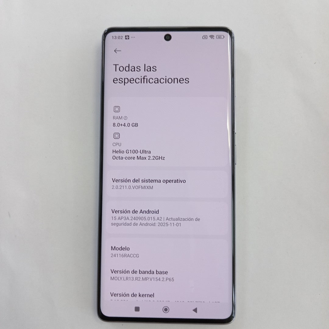 CELULAR XIAOMI REDMI NOTE 14 PRO 24116RACCG (2024) 256 GB 8 GB RAM (SEMINUEVO)