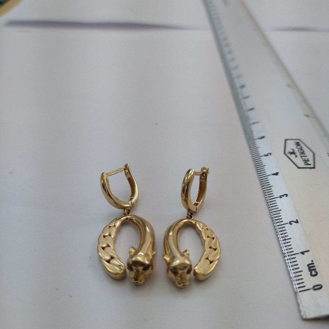 ARETES PAR ORO 14 K 5.5 GRMS (SEMINUEVO)