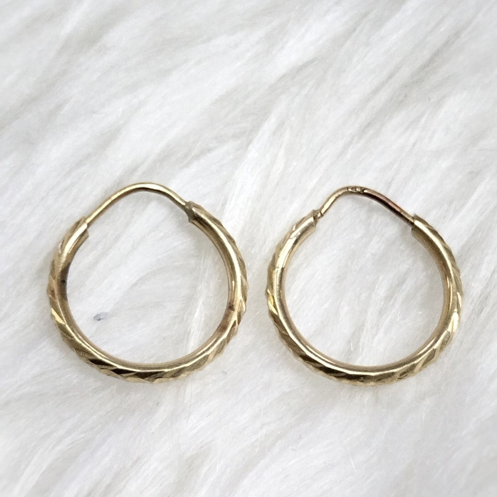 ARRACADAS PAR ORO 14 K 0.9 GRMS (SEMINUEVO)