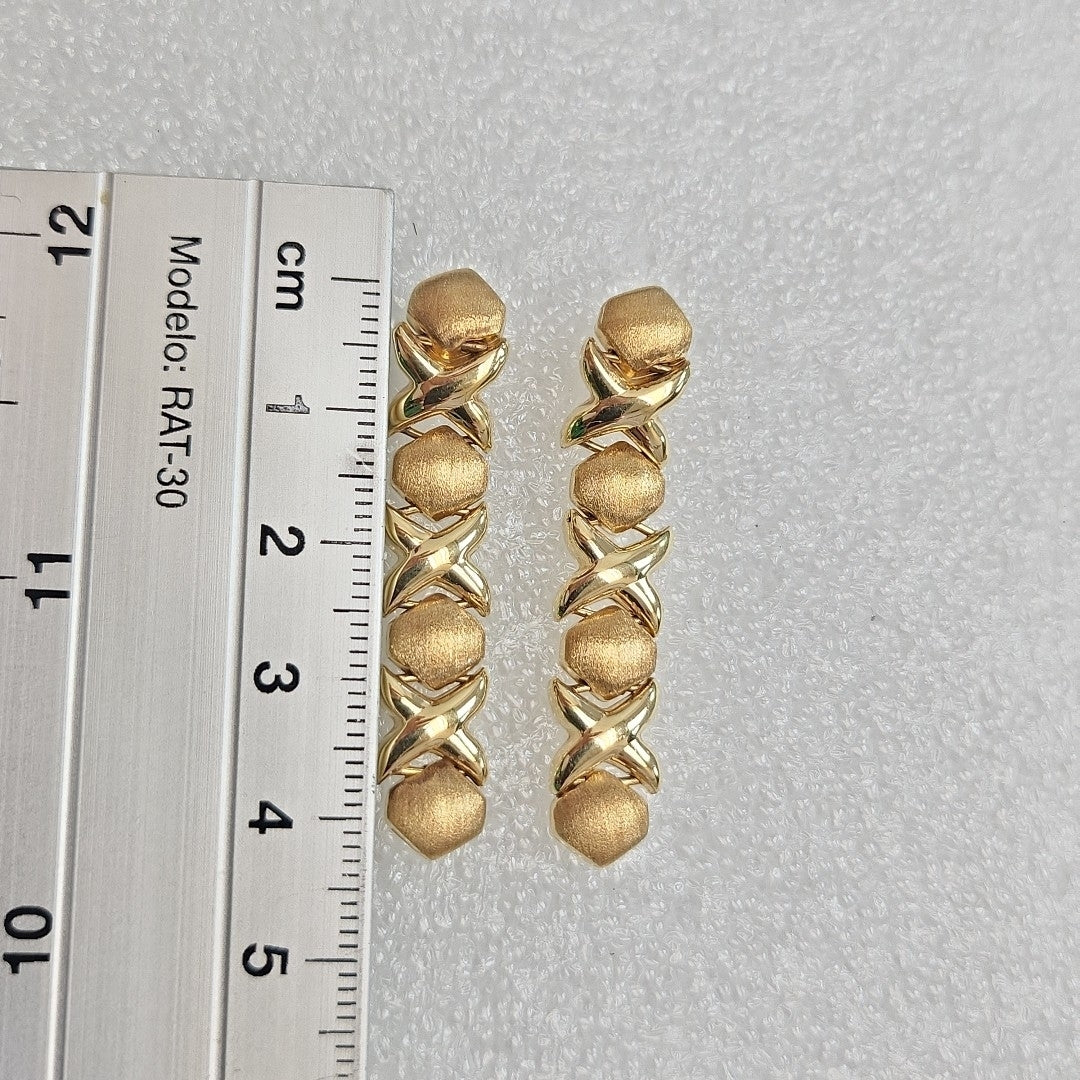 BROQUELES PAR ORO 14 K 6,30 GRMS (SEMINUEVO)