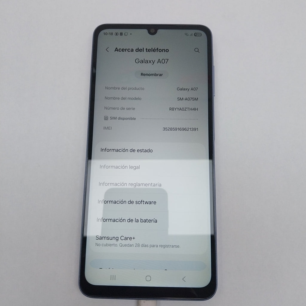 CELULAR SAMSUNG GALAXY A07 SM-A075M (2025) 64 GB 4 GB RAM