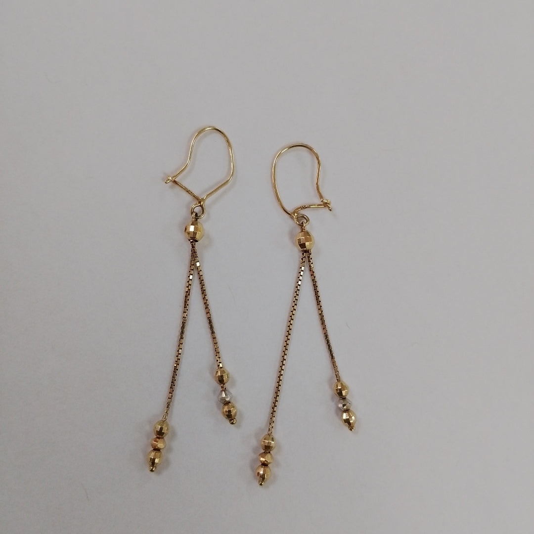 ARETES PAR ORO 14 K 2,20 GRMS (SEMINUEVO)