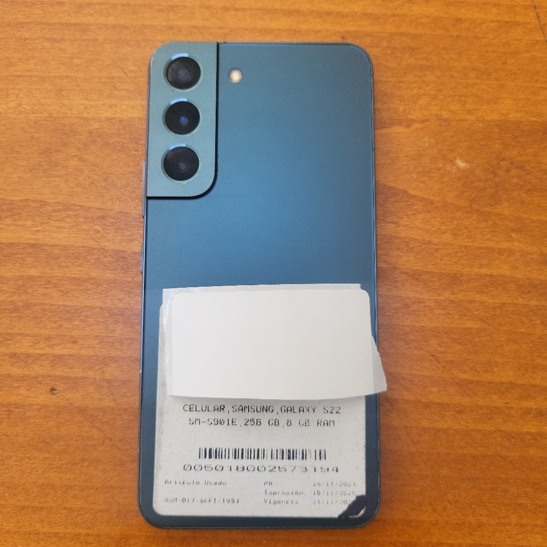 CELULAR SAMSUNG GALAXY S22 SM-S901E 256 GB 8 GB RAM (SEMINUEVO)